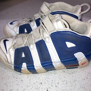Nike Air More Uptempo '96 NY Knicks White Royal Blue Ewing 33 Pippen